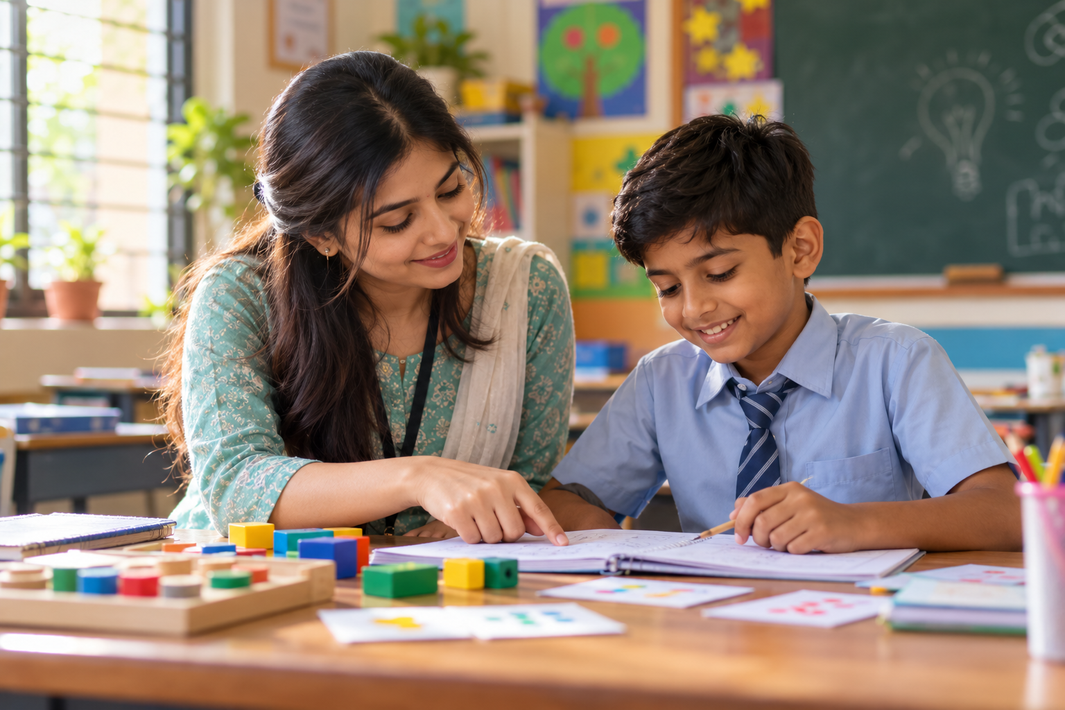 Warm Classroom Learning Moment