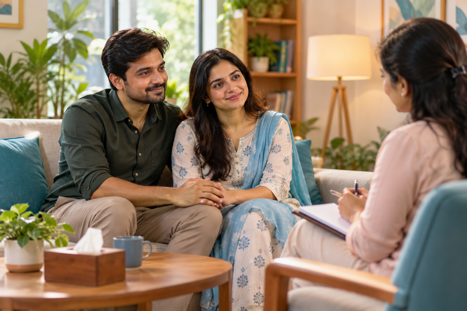 Warm Couples Counseling Session